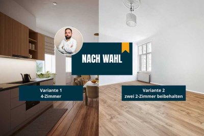Ihre Wahl: Zusammenlegen oder trennen – exklusive Altbauwohnungen mit Potenzial!