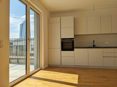 *** Neubau 2-Zimmer-Penthaus-Wohnung mit sonniger Dachterrasse und top Ausstattung Nähe Main und EZB