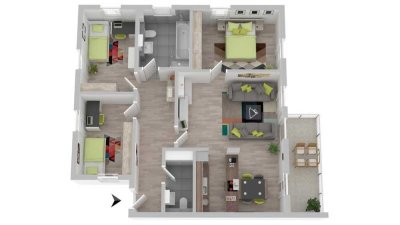 4-Raum-Wohnung im Neubauprojekt "Stadtvilla" in Arnstadt!