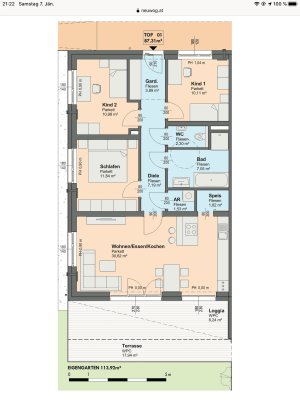 Erdgeschosswohnung mit Garten in der Neuschönau