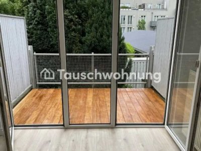 Tauschwohnung: Single Apartment mit großem Balkon