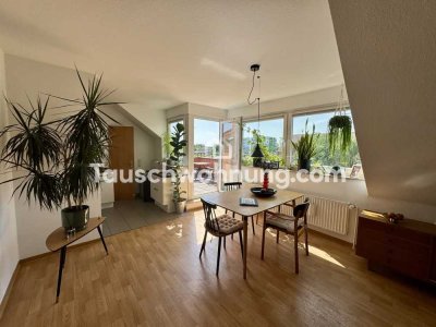 Tauschwohnung: Tausche 2 ZKB mit Dachterrasse gegen mind. 4 ZKBB od. Garten
