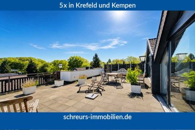 Exklusive Penthouse-Maisonette mit beeindruckender Dachterrasse am Krefelder Stadtwald
