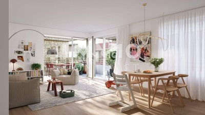 Provisionsfreie 2 Zimmer Neubauwohnung mit hochwertiger Ausstattung und Balkon