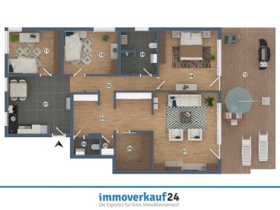Geräumige 5-Zimmer-Wohnung mit Garten – Perfekt auch für WG-Leben in Sülldorf!"