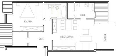 Gemütliche 2-Zimmer-Dachgeschosswohnung in Bornheim-Roisdorf