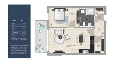 2 Zimmer barrierearme Wohnung in Meldorf zu vermieten