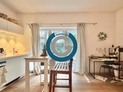 WOHNZIMMER MIT LOFT-CHARAKTER - GEMÜTLICHE  TERRASSE - URBANER LIFESTYLE IN BELIEBTER KIEZ-LAGE!