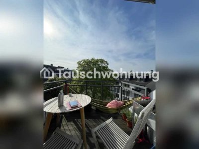 Tauschwohnung: Lichtdurchflutete DGW mit großer Wohnküche und Westbalkon