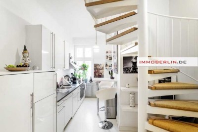IMMOBERLIN.DE - Bleibtreustraße – Topzustand! Exklusive Dachgeschosswohnung in Bestlage