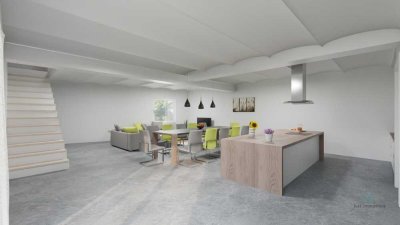 Just Immotions | Architektonisches Industrieloft als Maisonette mit Garage in zentraler Lage!