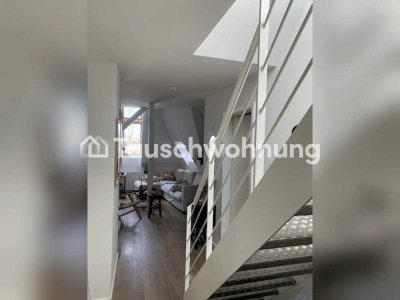 Tauschwohnung: Lichtdurchflutete Dachgeschosswohnung mit großer Dachterasse