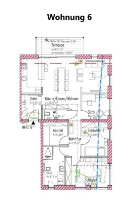 Helle altersgerechte Wohnung im KFW 40 Energiesparhaus Nähe Porta Nigra –  an den Krankenhäusern