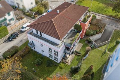 Bezugsfreie und ansprechende  3-Zimmer-Penthouse-Wohnung in zentrumsnaher Lage in Ravensburg!