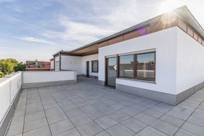 3-Zimmer-Dachgeschosswohnung mit Weitblick und sonniger Terrasse in Seenähe