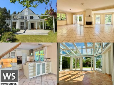 Prov-frei: stilvolles, gehobenes EFH: 6 Zimmer,  barrierefrei, Lift, Kamin, Wintergarten, Solar