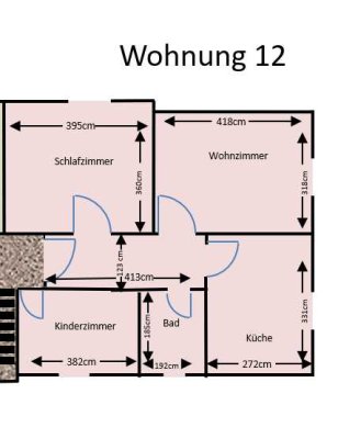Schöne 3-Zimmer-Wohnung in Bischofsheim zu vermieten