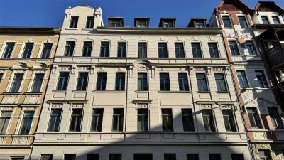 "Attraktive 3-Zimmer-Dachgeschosswohnung mit Loggia nahe Lene-Voigt-Park"