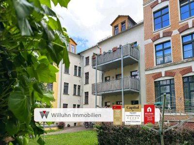 Charmante Maisonettewohnung in zweiter Reihe im Waldstraßenviertel