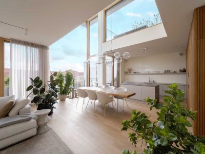 Lichtdurchflutetes Penthouse über 2 Etagen mit Dachterrasse und Whirlpool