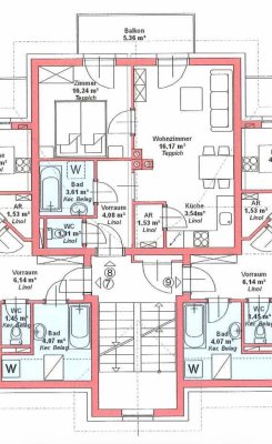 Dachgeschosswohnung Neubau 40m2 mit Balkon und Pool