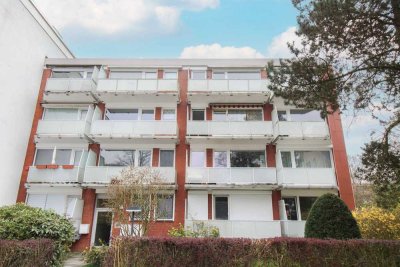 Großzügige und helle 1-Zimmer-Wohnung mit Balkon und Stellplatz in HH-Rahlstedt.