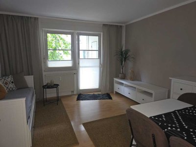 Möbliertes 1-Zimmer-Apartment mit Balkon - ab sofort bezugsfrei