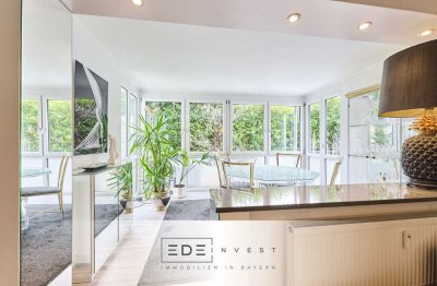 Gartenidylle in Allach - Erdgeschosswohnung mit großem Garten & Kamin