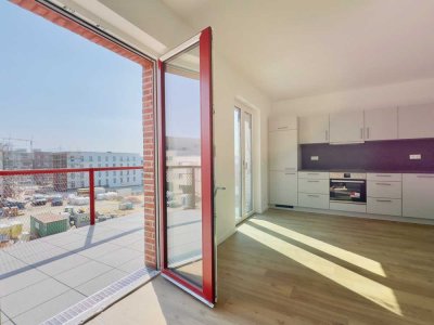 Hannover Kronsrode Neubau: Einbauküche, Süd-Balkon, Fußbodenheizung, Abstellraum, Lift, Keller, TG