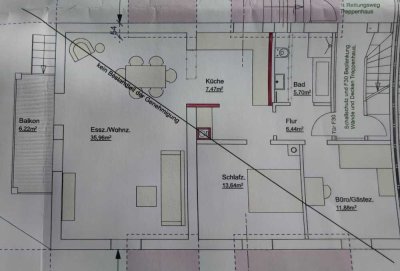 Neu renovierte 3-Zimmer-Wohnung mit Balkon und EBK in Dachau-Süd
