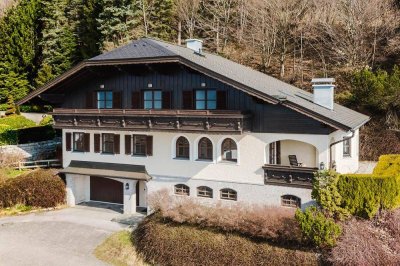 Wohnen mit Panorama am Mondseeberg!Gediegenes Haus mit herrlichem Mondseeblick