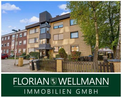 Rheine - Schotthock | Lichtdurchflutete Erdgeschoss-Wohnung mit großer Loggia, Garage und Blick ins