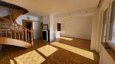 Zur Miete - eine tolle Maisonette-Wohnung mit wundervollem Ausblick in die Berge...