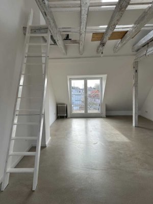 Charmante 1-Zimmer Dachgeschosswohnung mit Balkon und EBK in Ludwigshafen-Oppau