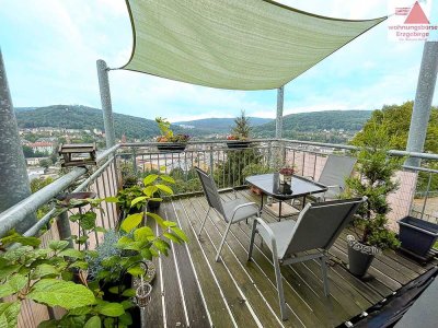 Wohnen mit Traumaussicht – 3-Raum-Wohnung auf dem Zeller Berg