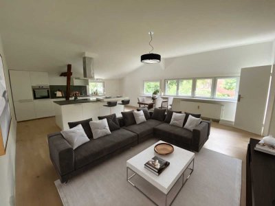 Moderne 3-Zimmer Wohnung mit Traumküche, Terrasse und Stellplatz. Erstbezug nach Sanierung