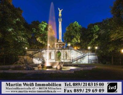 Zwischen Englischem Garten und der Isar gelegen: 4-Zimmer-Maisonette-Wohnung mit Süd-Balkon und DT