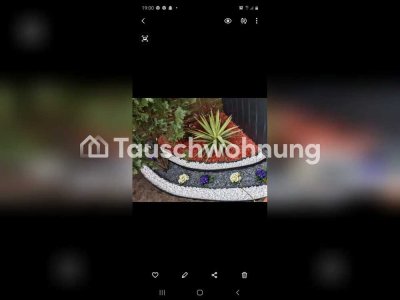 Tauschwohnung: Wohnung, mit einem riesigen Garten, Trampolin, moderne Küche