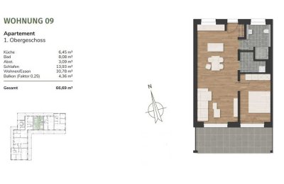 Moderne Mietwohnung in Neuenburg - Wohnung 9