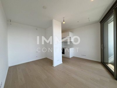 Top ausgestattetes Studio Neue Donau mit Aussicht und Annehmlichkeiten