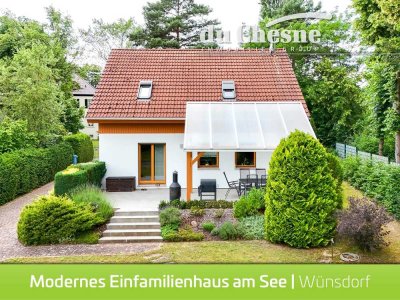 Modernes Niedrigenergiehaus auf wunderschönem Grundstück in Seenähe
