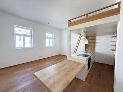 Urbanes Flair nahe Naschmarkt – charmante Neubauwohnung im ausgebauten DG!