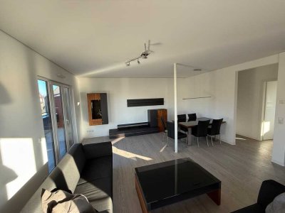 Wunderschöne möblierte 3-Zimmer-Penthouse-Wohnung mit exklusiver Innenausstattung und EBK in Bretten