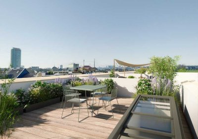 Großzügige Penthousewohnung mit Weitblick bis zum Rhein!