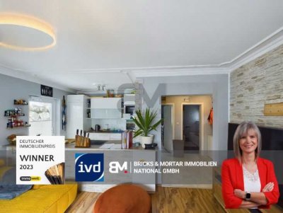 Wohnen wie im eigenen Haus – 4,5 Zimmer-Maisonette mit Dachstudio, Terrasse und Garage in Piding