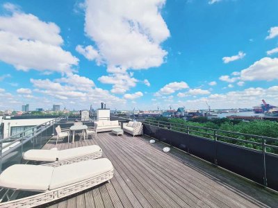 Exclusives Penthouse mit Panorama/Elbblick