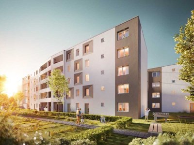 Erstbezug: Großzügige 3-Zimmer-Wohnung mit Terrasse