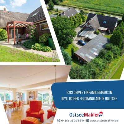 Exklusives Einfamilienhaus in idyllischer Feldrandlage in Holtsee