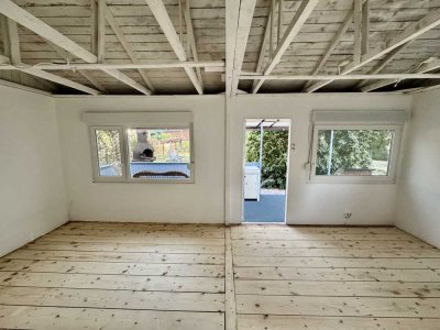Zesch am See: Wochenendhaus auf Eigentumsland in Seenähe