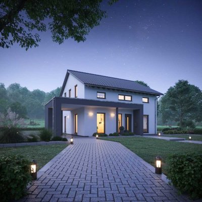 Neubau von massa haus - modernes Design & energieeffiziente Technik inklusive!